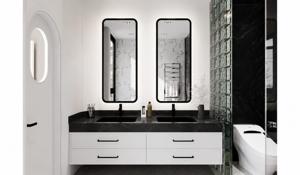 Modern minimalist bathroom design