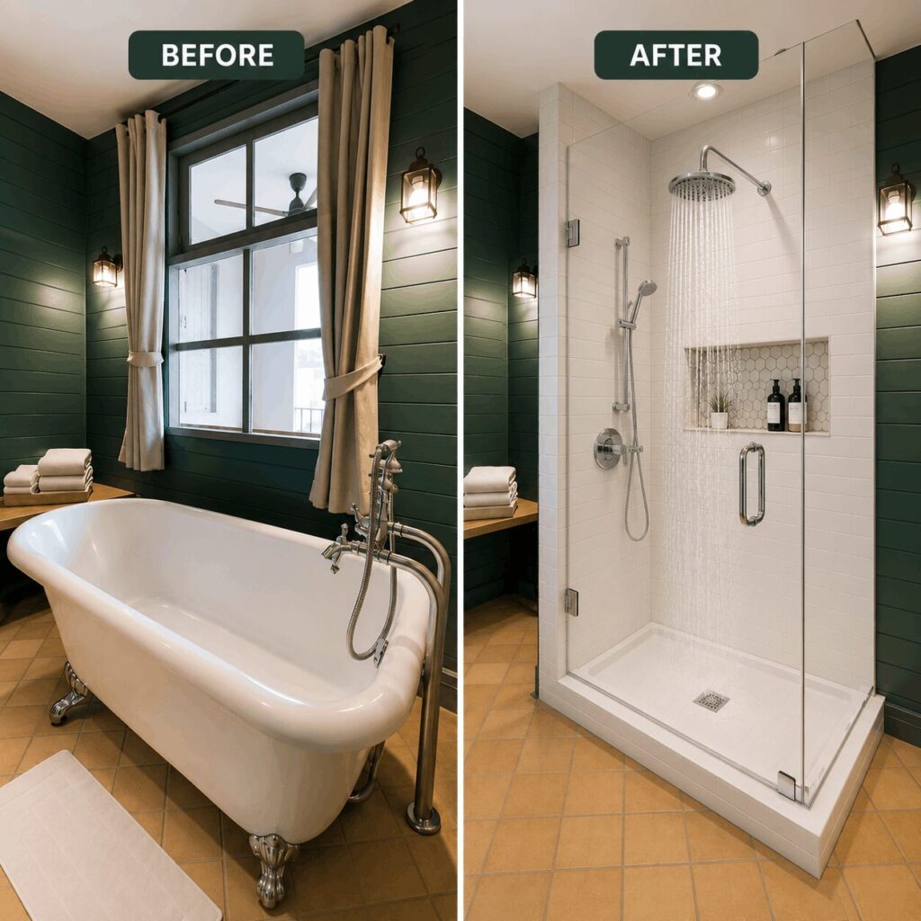 cost of tub to shower conversion​