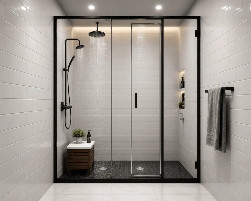 slide door bathroom