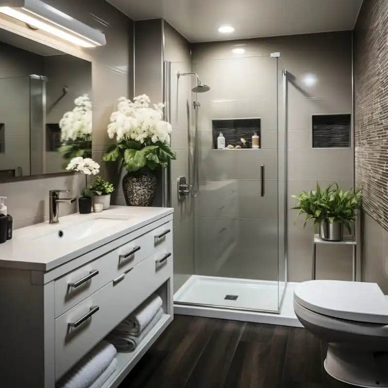 small bathroom walk in shower