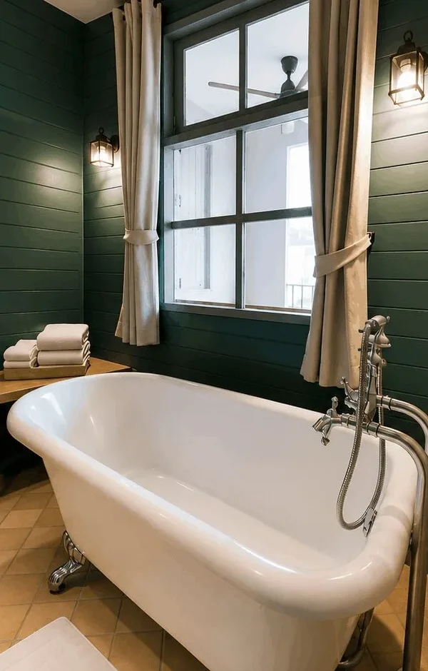 Tub in a Richmond bathroom before a tub to shower conversion