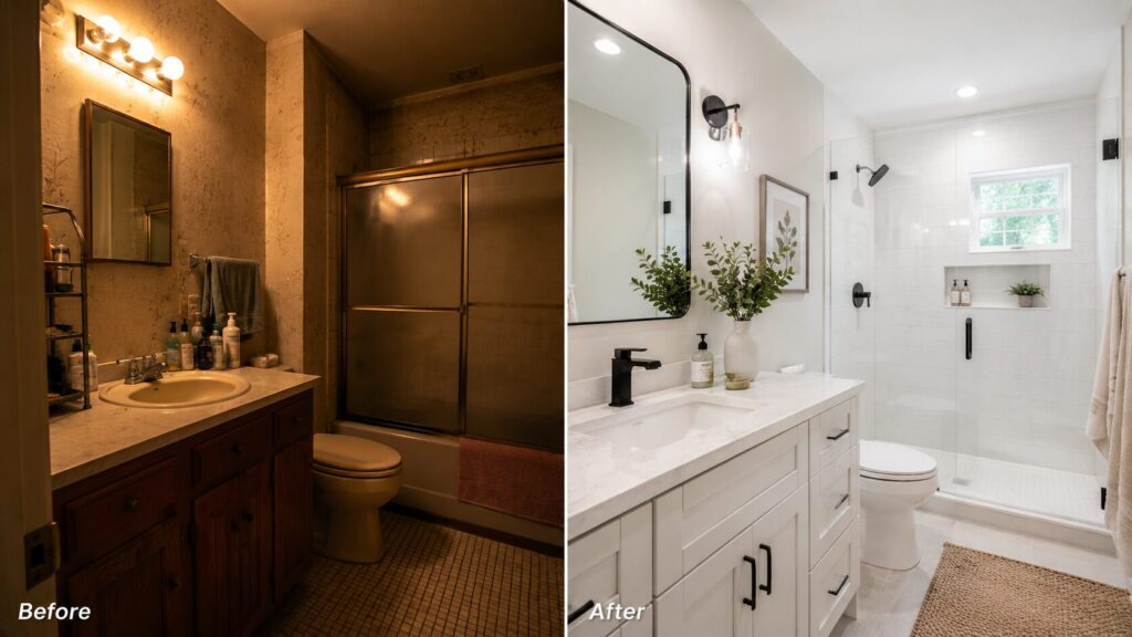 before and after renovation