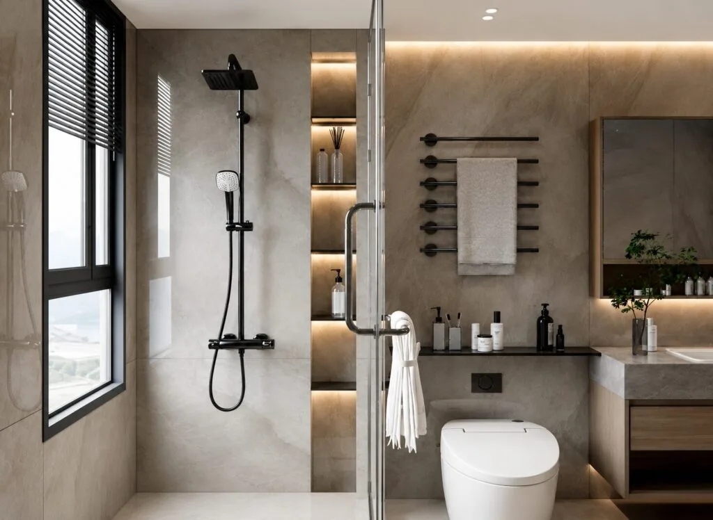 walk-in shower