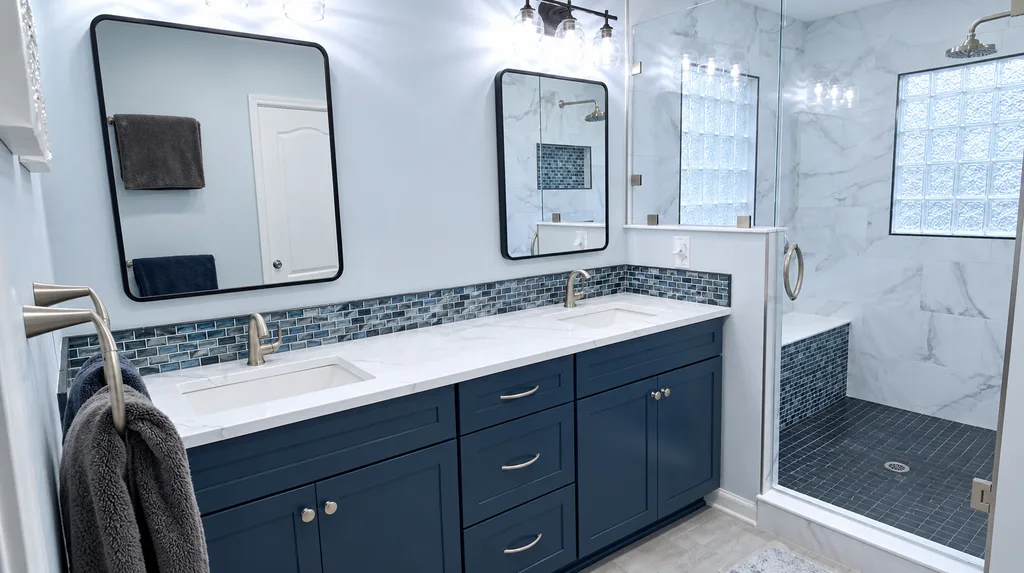 Bathroom vanity and countertop remodel in Mechanicsville, VA