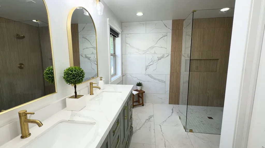 Master bathroom after remodel in Richmond, VA