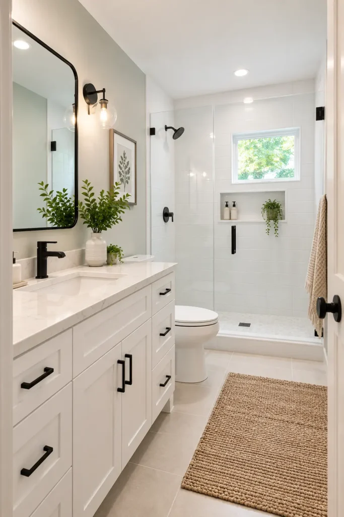 Spa-style bathroom renovation in Richmond, VA (after)
